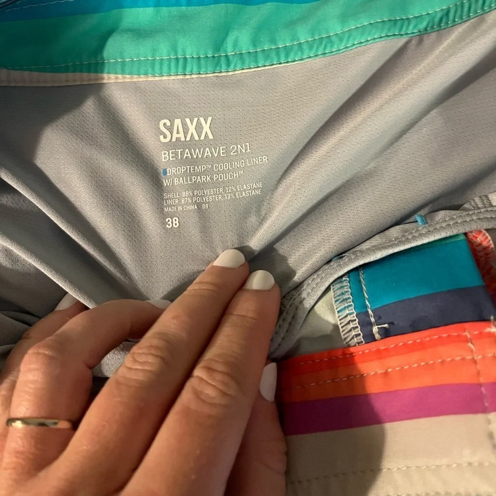 SAXX Men’s Betawave Swim Trunks NWT